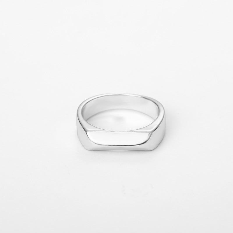 Anillo de Amor Irregular Simple de Acero Inoxidable para Mujeres - vista 3, joyería para mujer