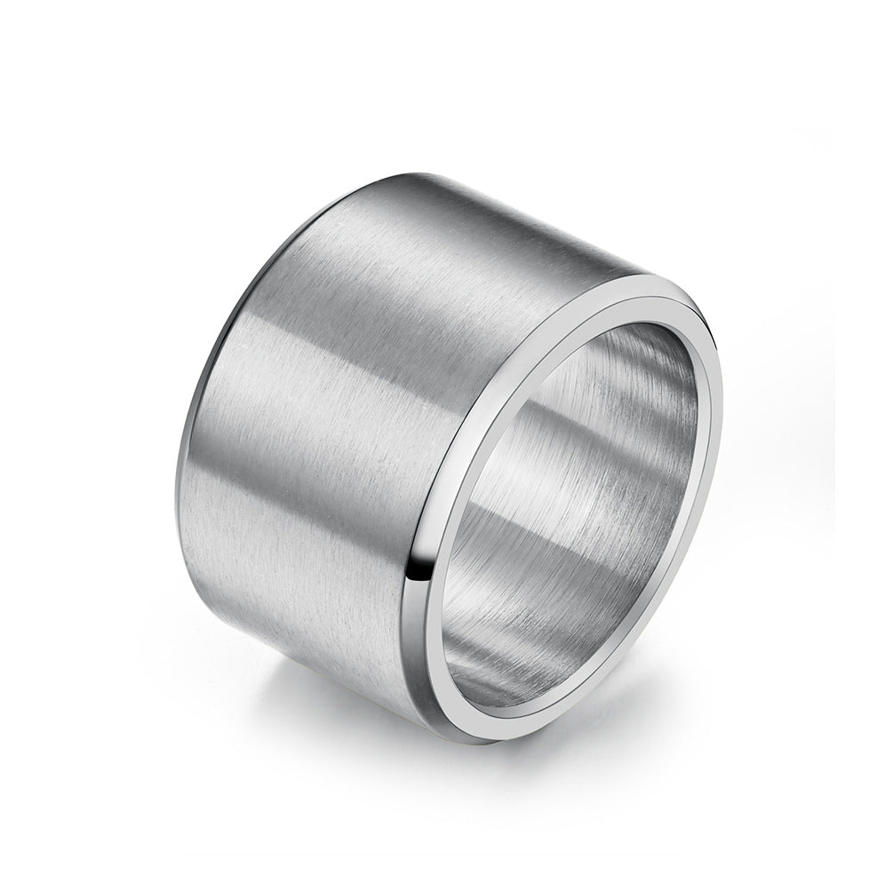 Anillo de Acero Inoxidable Mate Cepillado para Hombre