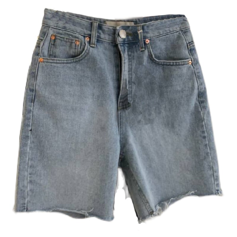 Pantalones Cortos de Mezclilla Sueltos y Casuales de Cinco Puntos para Mujeres