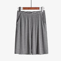 Shorts de Loungewear Sueltos a Rayas de Talla Grande