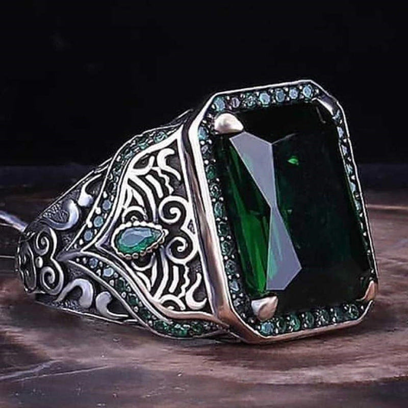 Anillo de Aleación Exagerado y Simple para Hombre