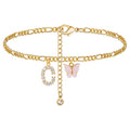 Collar de Cadena Cubana de Acero de Titanio para Dama