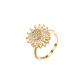 Anillo Giratorio de Girasol para Alivio de la Ansiedad (Mujeres)