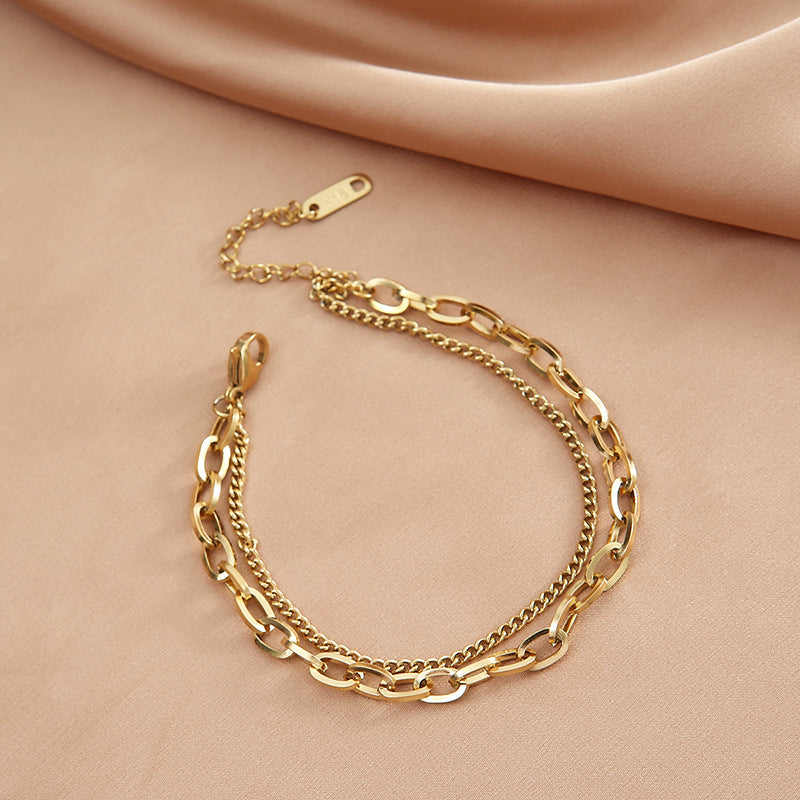 Pulsera Sencilla de Lujo Europeo y Americano para Mujer Cool Luxury