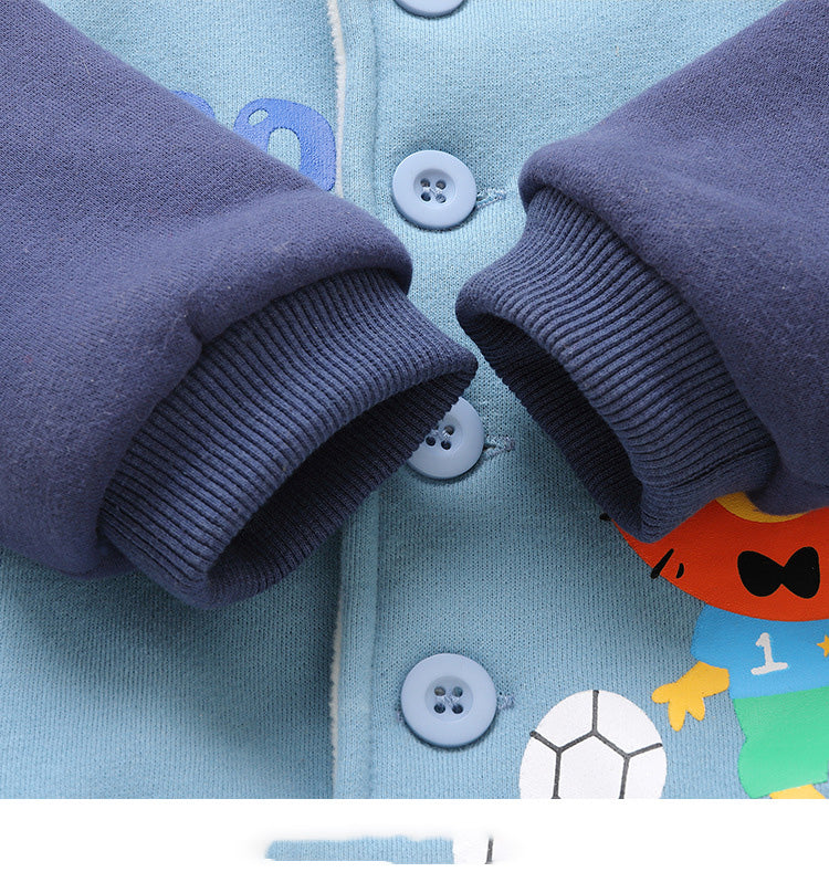 Chaqueta con Capucha de Vellón para Bebés para Niños y Niñas de Invierno