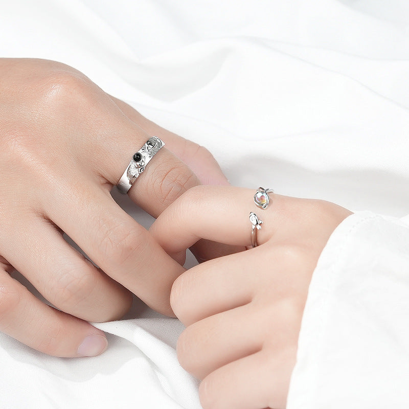 🌌 Set de Anillos de Pareja Galaxia ✨