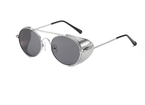 Gafas de Sol Redondas Estilo Steampunk Clásicas para Hombres y Mujeres