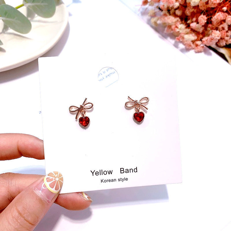💝 Pendientes de Lazo y Corazón ✨