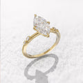 👁️ Anillo Clásico de Cuatro Garras Zirconia Ojo de Caballo ✨
