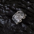 🥈 Anillo Vintage de Flor en Plata ✨