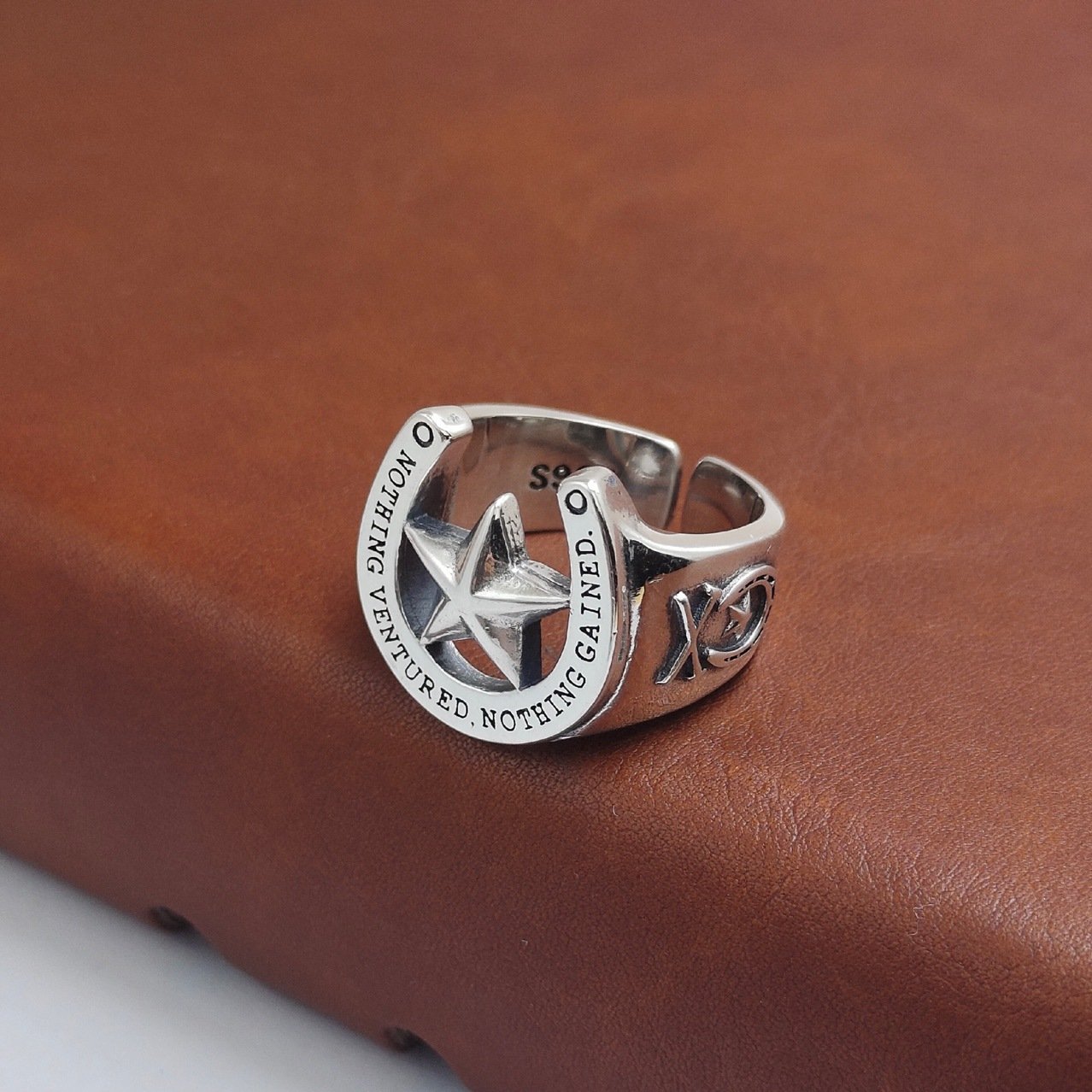 ⭐ Anillo Pentagrama de Plata de Ley S925 ✨