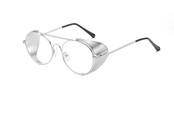 Gafas de Sol Redondas Estilo Steampunk Clásicas para Hombres y Mujeres