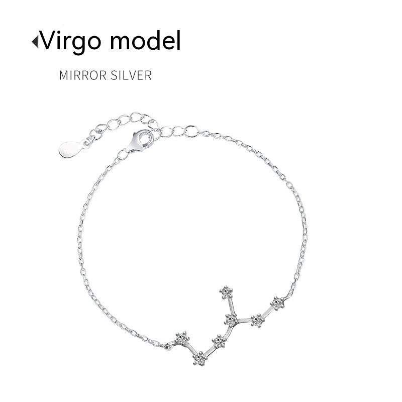 Pulsera de Piedra Lunar del Zodiaco 'Lucky Twelve' para Mujeres