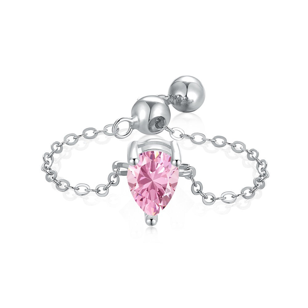 Anillo de Moda de Prisma en Plata de Ley - Diseño para Todo Combinar - vista completa, joyería de moda