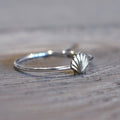 Anillo de Platino Electroplateado - Adorno Simple de Moda
