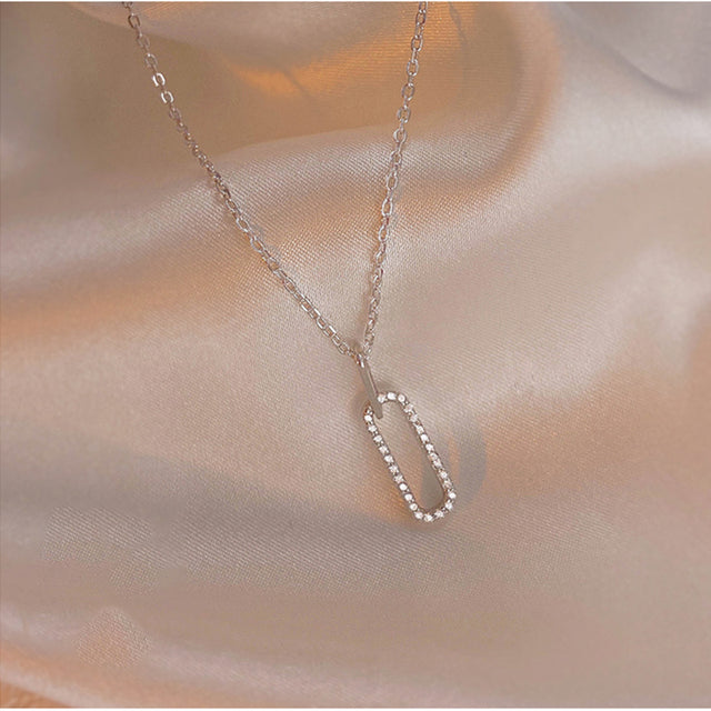 Collar Minimalista S925 Chapado en Oro 14K con Zircón