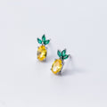 Aretes de Piña en Plata S925 con Diseño Encantador