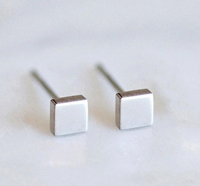 Pendientes Geométricos Unisex de Acero Inoxidable