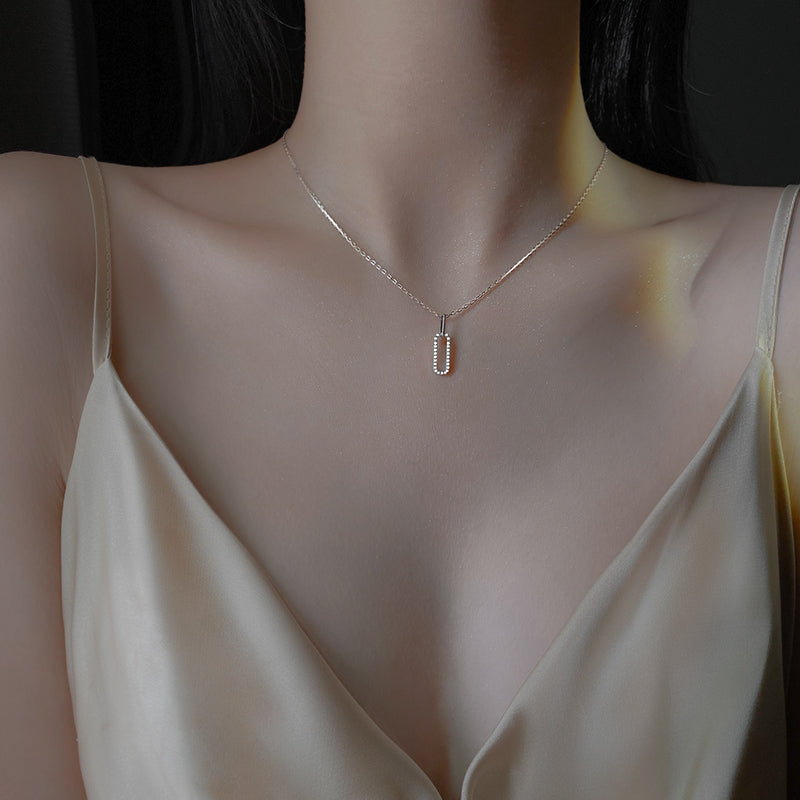 Collar Minimalista S925 Chapado en Oro 14K con Zircón