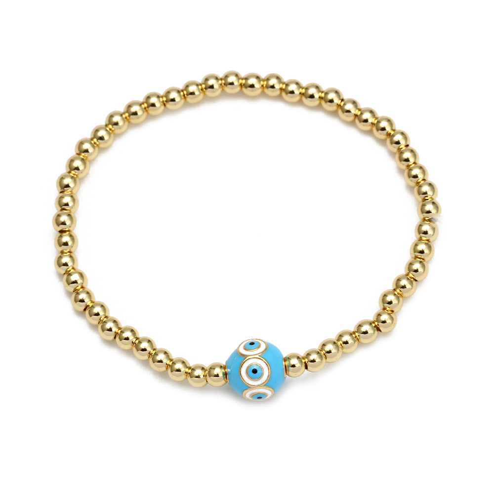 Conjunto de Pulseras con Cuentas de Ojo para Mujer