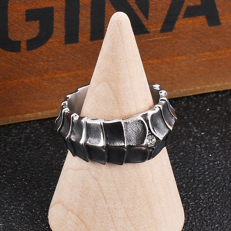 Anillo Dominante Sencillo Antiguo de Diseño Personalizado