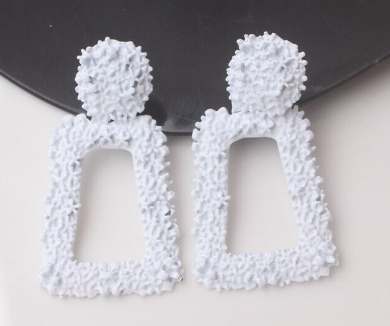 Aretes Metálicos Trapezoidales Exagerados para Mujeres - vista 4, joyería para mujer