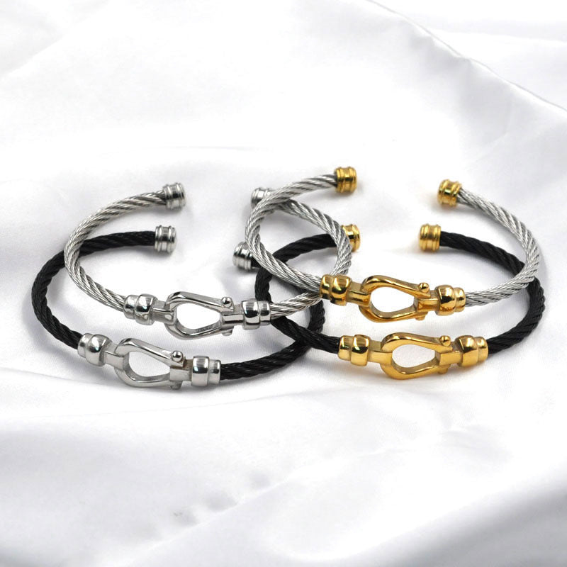 Pulsera de Moda Popular de Acero Titanio para Mujeres