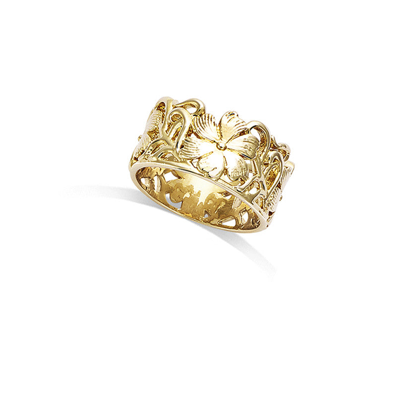 Anillo de Plata Esterlina con Diseño de Nicho para Mujer