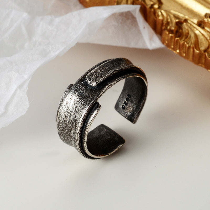 🌀 Anillo Origami Retro Envejecido ✨