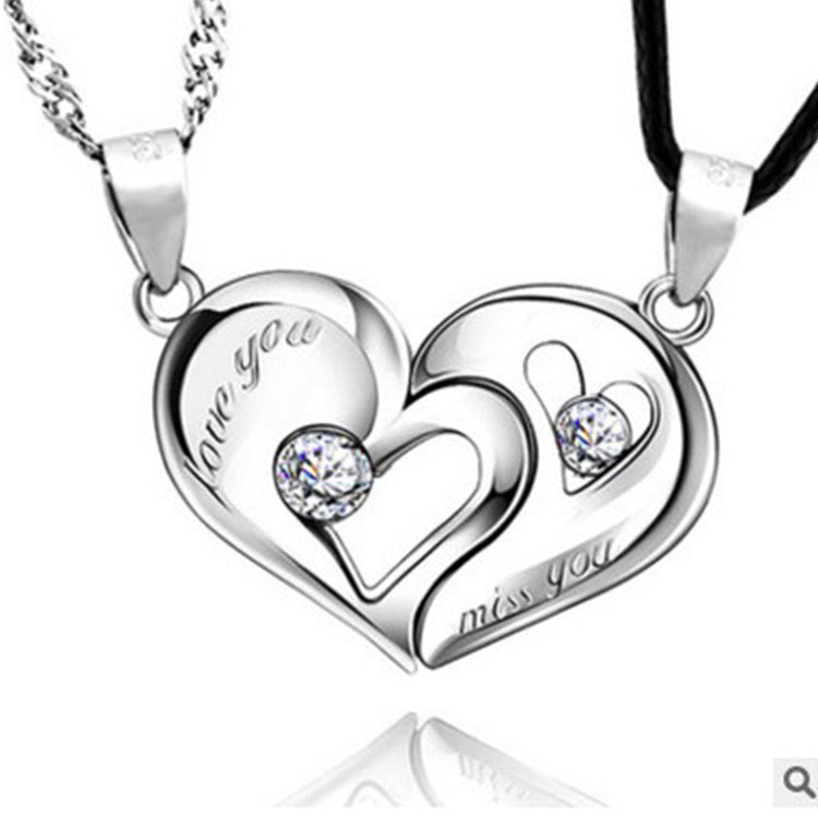 💕 Collar de Pareja en Forma de Corazón ✨