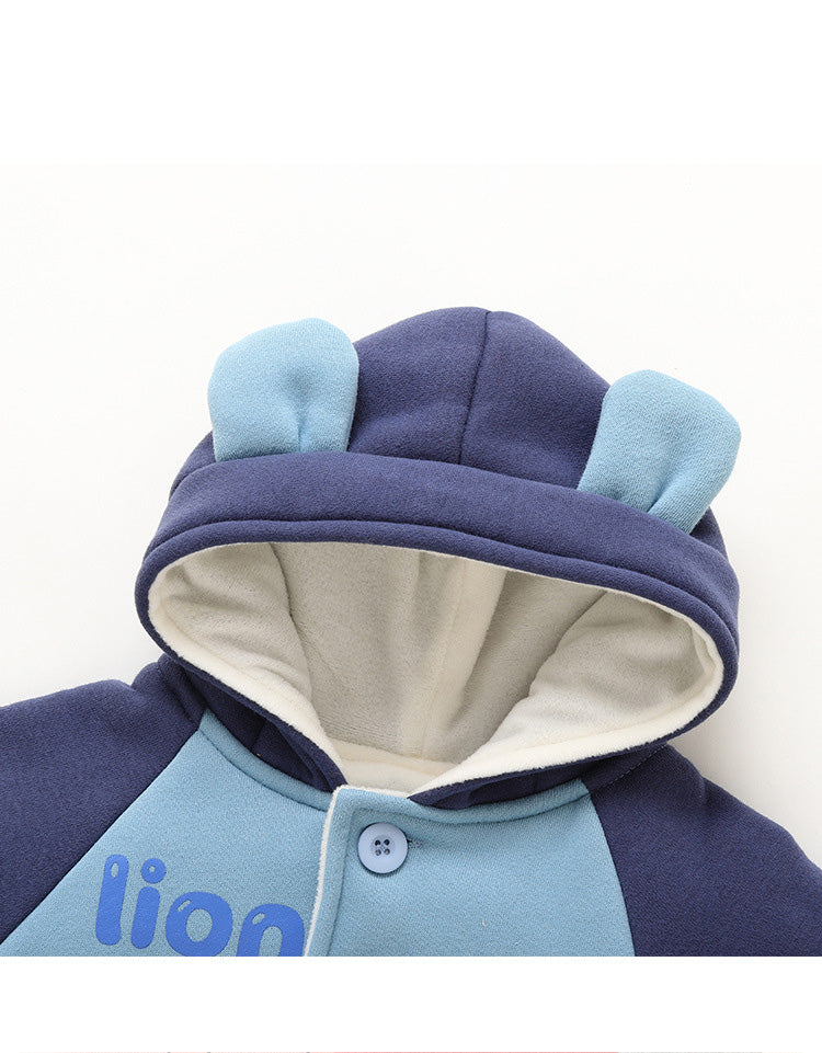 Chaqueta con Capucha de Vellón para Bebés para Niños y Niñas de Invierno