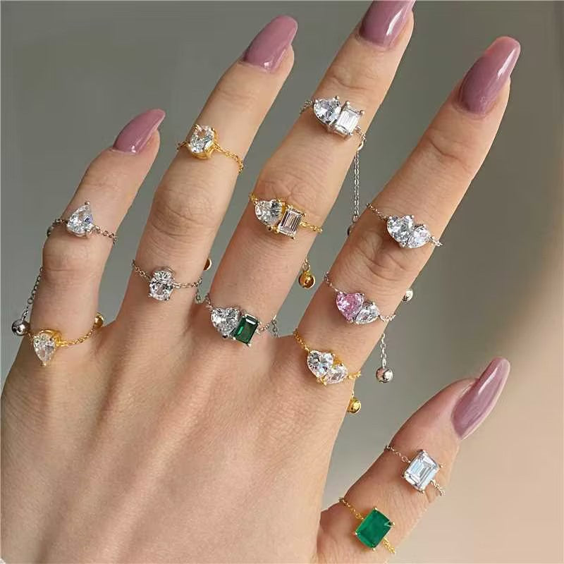 Anillo de Moda de Prisma en Plata de Ley - Diseño para Todo Combinar