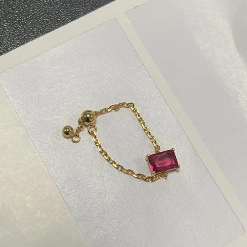 Diseño Creativo de Anillo Ajustable con Cadena para Dedo (MOQ 20) - joyería de moda | Todo en tu casa