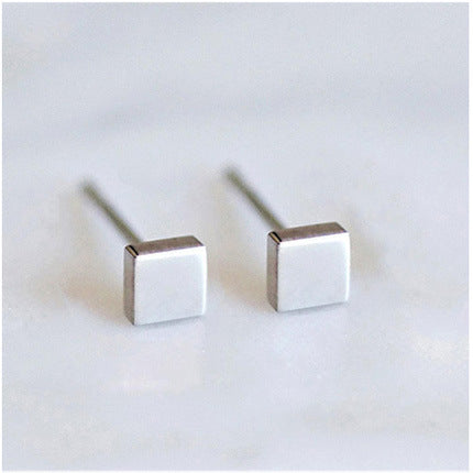 Pendientes Geométricos Unisex de Acero Inoxidable