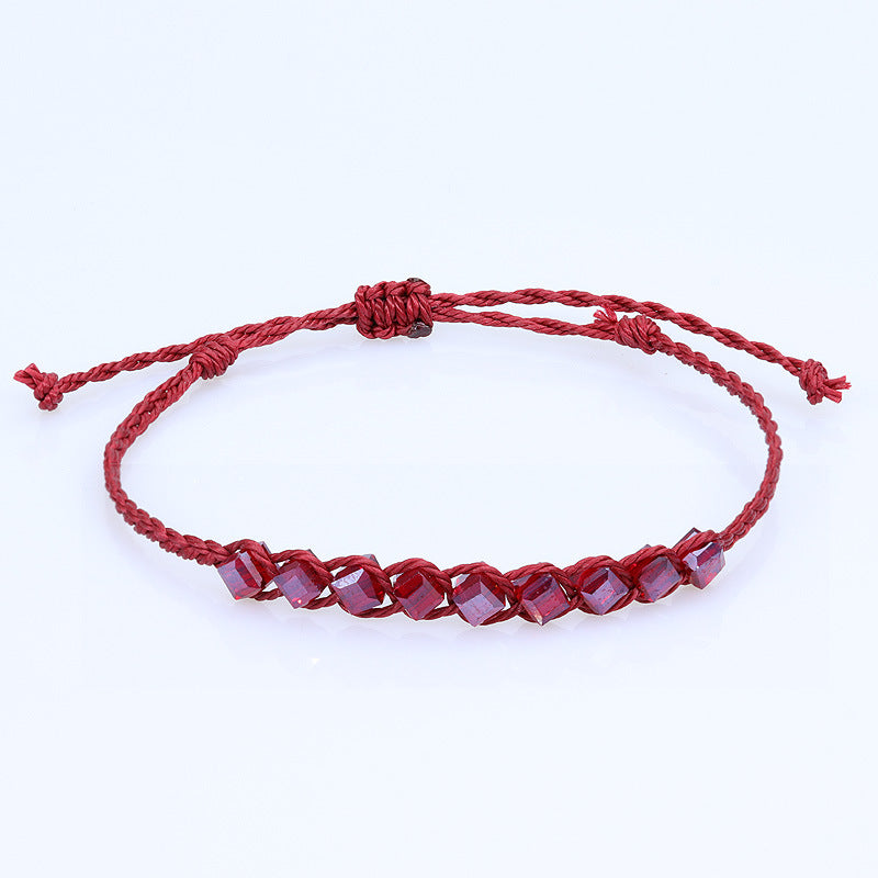 Pulsera de Perlas de Cristal Cúbico - Diseño Hecho a Mano - vista 6, joyería de moda