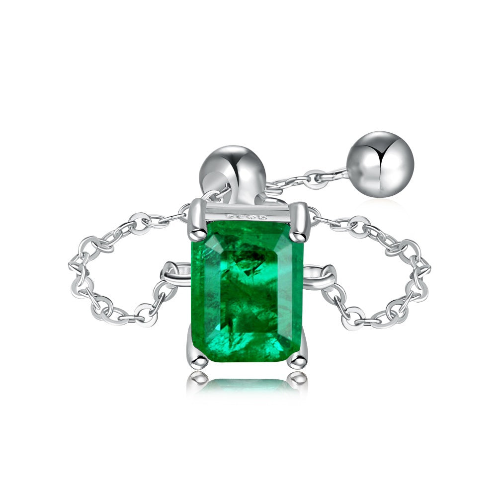 Anillo de Moda de Prisma en Plata de Ley - Diseño para Todo Combinar - vista 5, joyería de moda