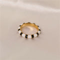 Anillo de Moda de Acero Titanio para Mujer