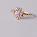 ⭐ Anillo Nueva Estrella y Luna con Circonita Blanca ✨