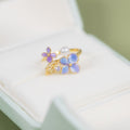 🌸 Anillo Hortensia con Perla de Agua Dulce S925 ✨
