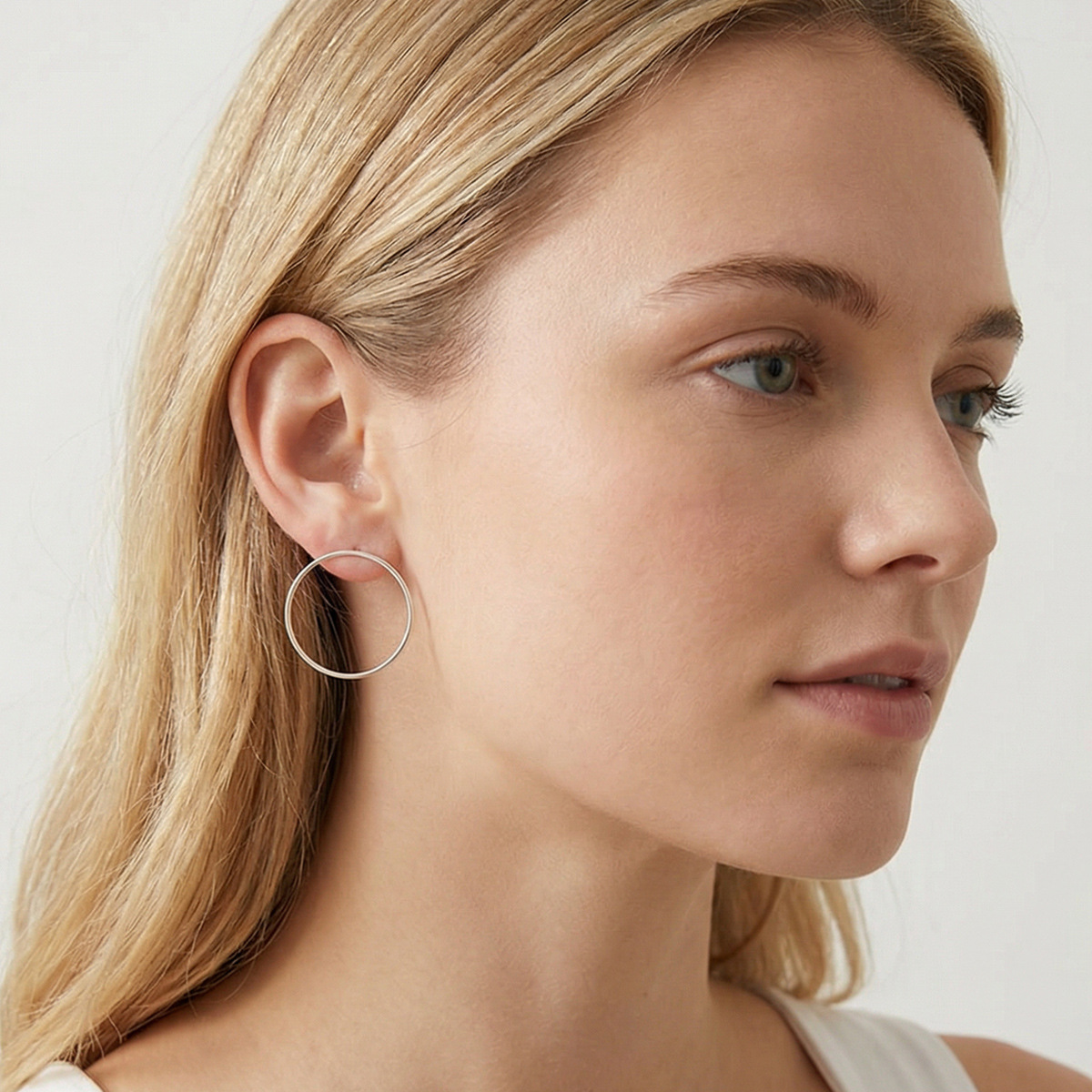Pendientes Geométricos de Círculo para Mujer