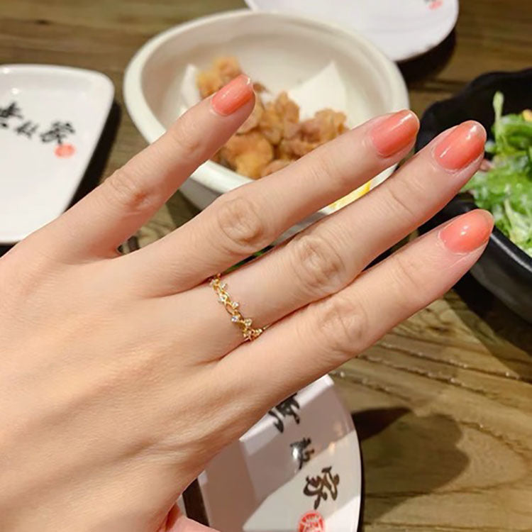 Anillo de Moda de Plata de Ley S925 de Lujo Ligero