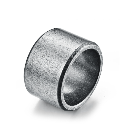 Anillo de Acero Inoxidable Mate Cepillado para Hombre