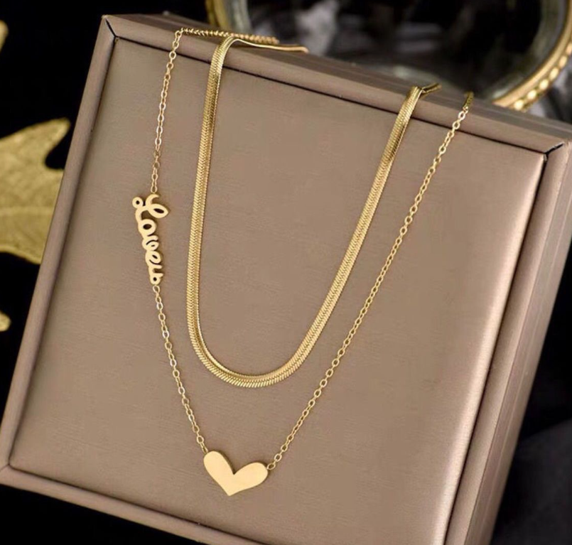 Pulsera de Amor de Doble Capa Simple para Mejores Amigos