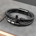 ⛓️ Pulsera Cruz Diseño Punk ✨