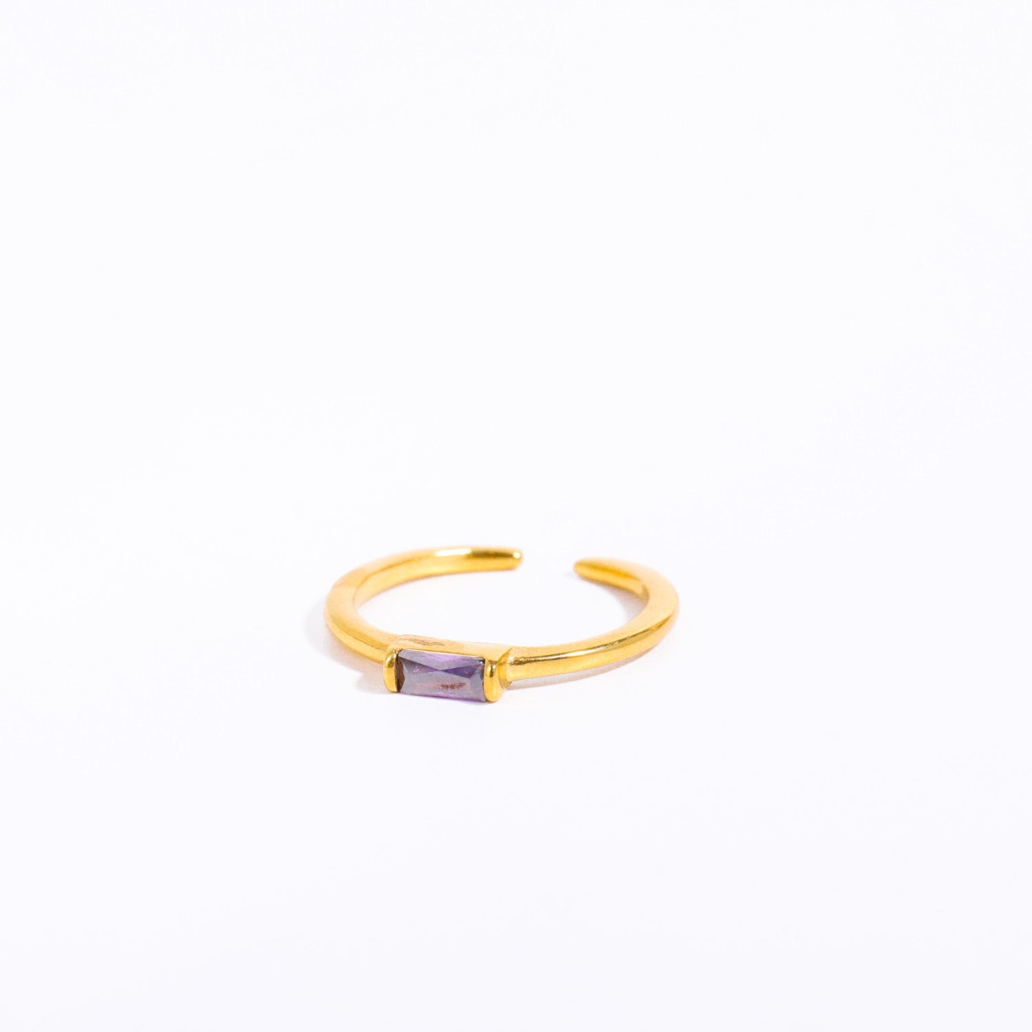 💎 Anillo Piedra de Nacimiento Chapado en Oro 18K ✨