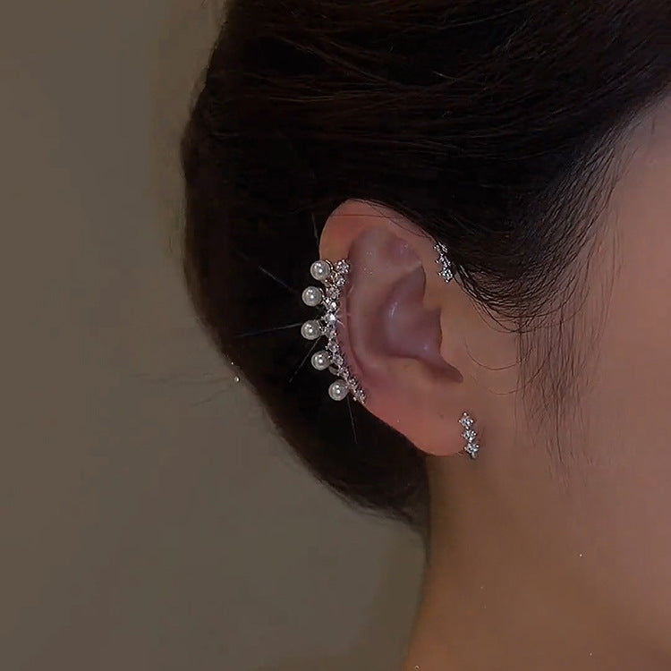Pendiente Ear Cuff con Circonitas para Mujer