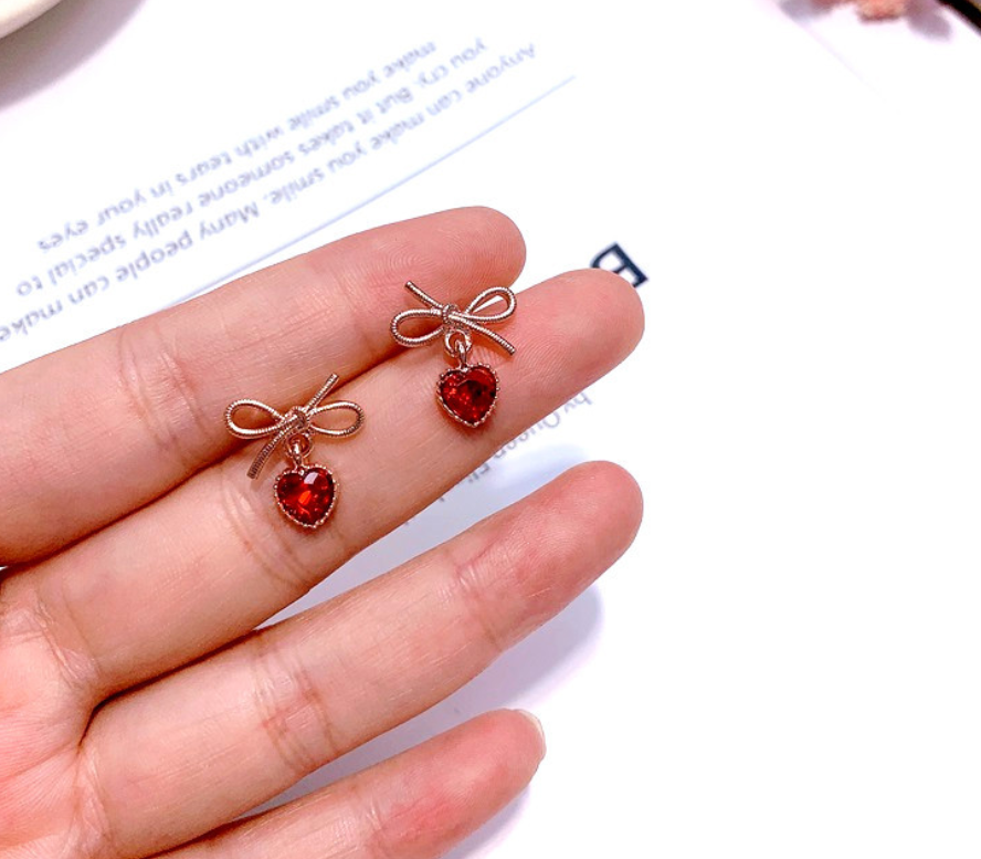 💝 Pendientes de Lazo y Corazón ✨