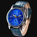 Reloj de Cuero para Mujeres de Moda & Reloj de Cuarzo para Hombres