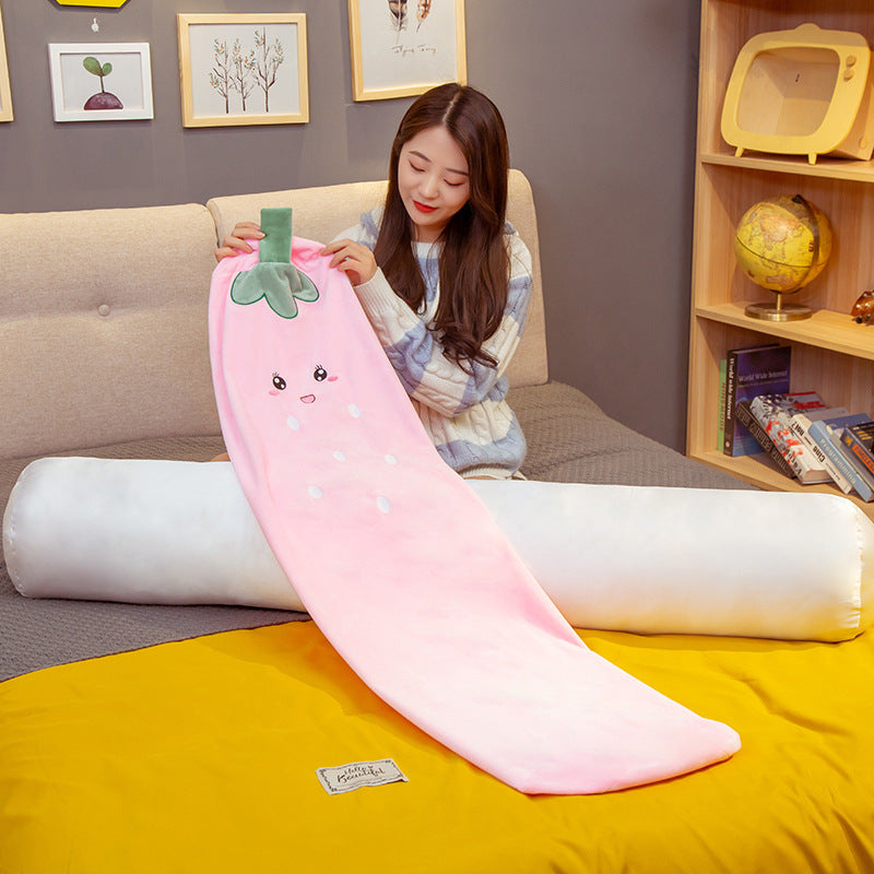 Almohada de Maternidad de Peluche con Diseño de Dibujos Animados para Confort y SoportAlmohada de maternidad de peluche con diseño de dibujos animados para mayor comodidad y apoyo.