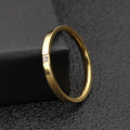 Anillo de Moda de Acero de Titanio con Circonio Creativo